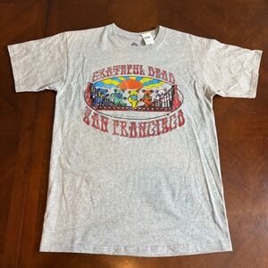 Grateful Dead San Francisco Dancing Bears T Shirt Gray Bridge Graphic M
